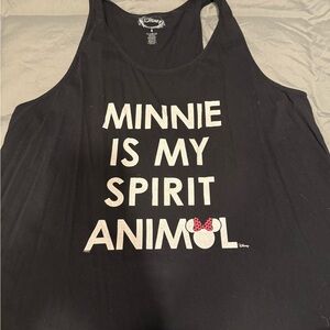 Disney Black Minnie Mouse Graphic Tank Top